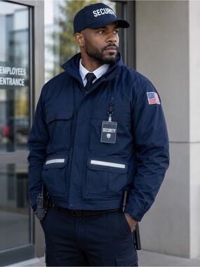 NWT Flying Cross Layertech GTXA Goretex Reflective Uniform Jacket Navy Sz Mens M